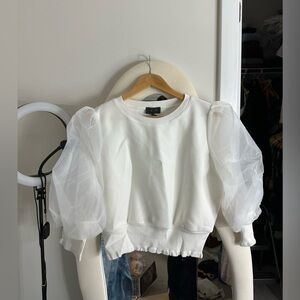 ❌SOLD❌ White Puff sleeve top